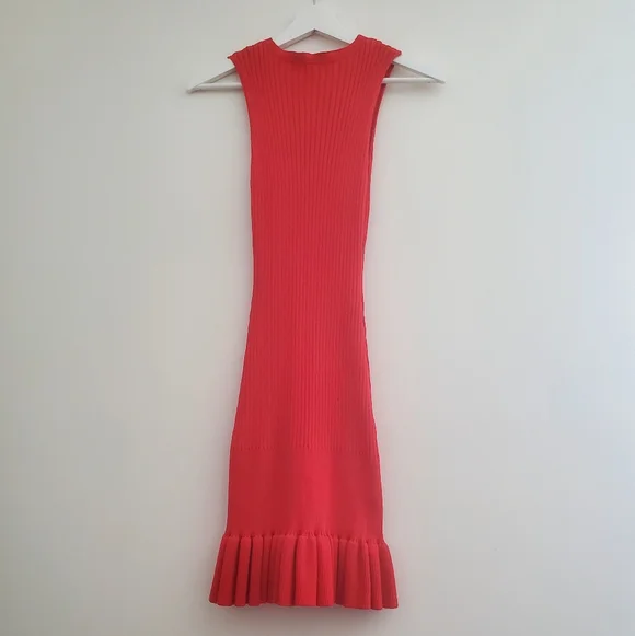 SHEIN Elegant Red Knit Sleeveless Dress - Picture 4 of 7